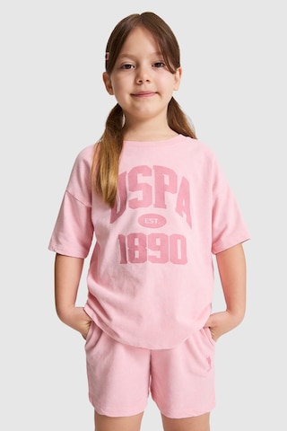 U.S. Polo Assn. Kız Çocuk Somon Pijama Takım 50326608-vr047