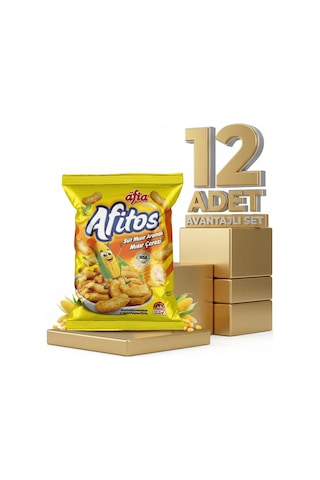 Afia Afitos Süt Aromalı Mısır Çerezi 12x50 Gr