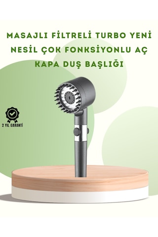 Banyo İçin Filtreli Duş Başlığı Pratik Kullanım Beyaz