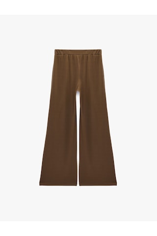 Koton Modal Karışımlı Rahat Kesim Beli Lastikli Pijama Altı Kahverengi 7wlk40104mk