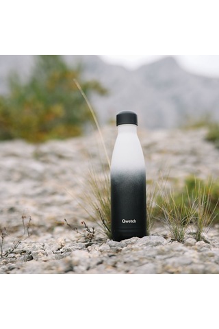 Qwetch QD3435 Degrade Renkli Isı Yalıtımlı 500 ML Termos - Siyah