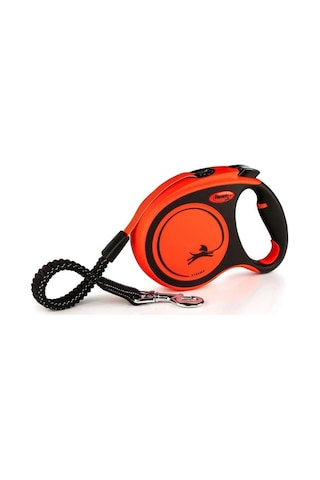 Flexi Xtreme Otomatik Şerit Tasma Large 8 Mt Turuncu Açık Mavi