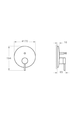 VitrA Origin Ankastre Banyo Bataryası Krom A42620 Krom