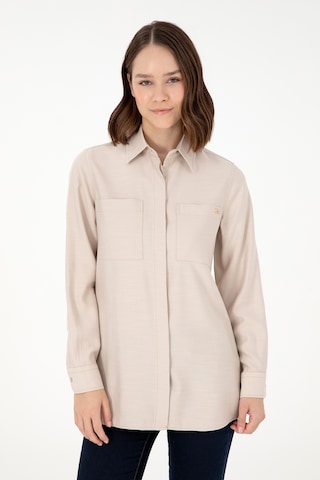 U.S. Polo Assn. Kadın Taş Uzun Kollu Tunik Gömlek 50293568-VR049