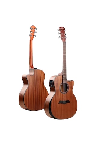 Maxword M450-EQ Profesyonel Masif Ağaç Elektro Akustik Gitar Seti 4/4 Yetişkin Seri üst Segment