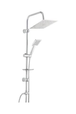 Ar Ark Banyo Kare Takım Duş Kolonu Slim Tepe Duş Seti 102158035 2 Krom