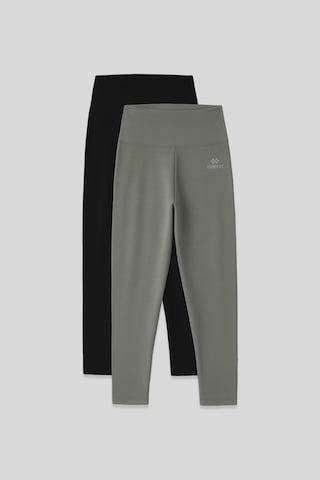 Tommylife Slim Fit 2li Paket Siyah-çağla Kadın Kapri Tayt - 93097 Siyah-çağla
