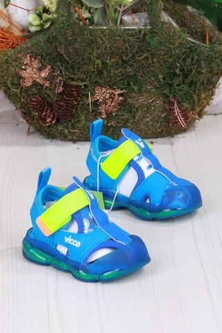 Vicco 332.e25y.217 Live Saks Mavi İlk Adım Işıklı Erkek Çocuk Sandalet Saks Mavi