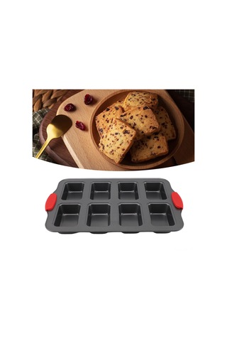 Shineyee 8'li Karbon Çelik Hamur Kalıbı, Anti Yapışkan Kaplama, Fırıncı Gereci, Pastalar Ve Cheesecakeler İçin Ev Fırın Aleti Diğer