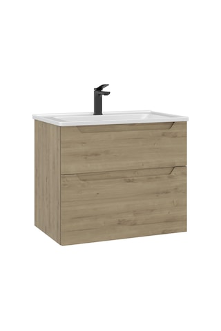 Orka Messina 65 Cm Meşe Banyo Dolabı Takımı Beyaz
