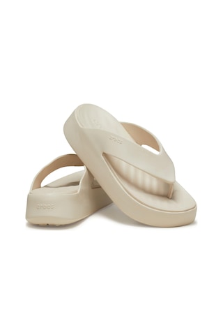 Crocs Getaway Platform Flip Kadın Terlik Cr209410 Crc.160 Bej