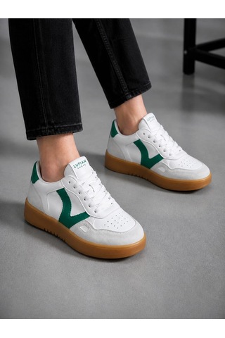 Lufian 121230058 Elsa Deri Unisex Sneaker Ayakkabı Yeşil