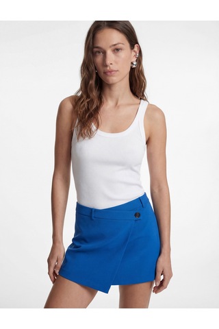 Koton Modal Kumaş Slim Fit U Yaka Askılı Top Beyaz 6sak10035pk
