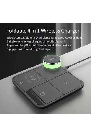 Wıreless Charger 4 In 1-siyah / 7069