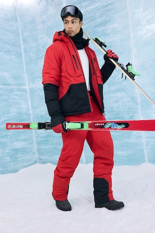 Defacto Regular Fit Fermuarlı Su Geçirmez Kayak Pantolonu D0011ax25wnrd296 Kırmızı-rd296