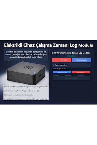 Elektrikli Cihaz Çalışma Zamanı Log Modülü