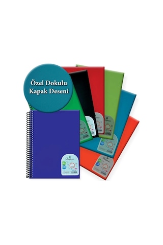 72 Yaprak Çizgili A5 Plastik Kapak Spiralli Defter