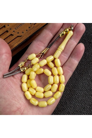 7x11 mm Beyrut Kehribar İsme Özel Tesbih