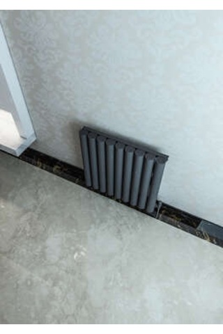Warma Ula Yatay Alüminyum Radyatör 625x600 Pütürlü Antrasit 7946