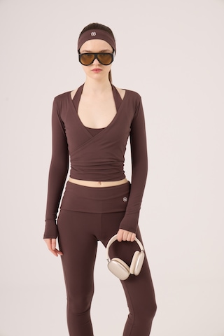 Holly Lolly Bağlamalı Crop Kesim Ellen Bolero Kahve