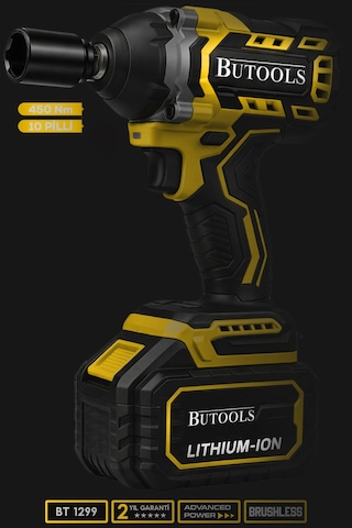 Butools ST-24 450 NM Akülü Somun Bijon Sökme Makinesi Matkap Vidalama Sarı