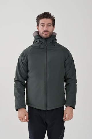 Exuma 2311142 Erkek Yağmur Rüzgar Geçirmez Haki Mont 001