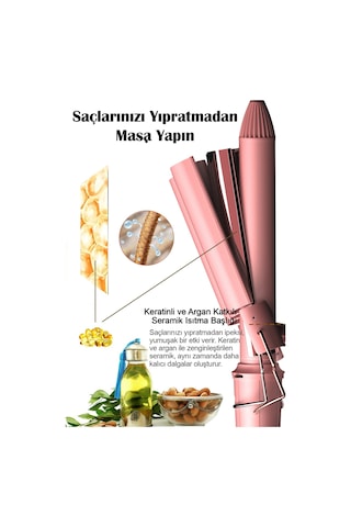 Hairens HRS-190 Wag Ve Su Dalgası Saç Maşası 25 MM