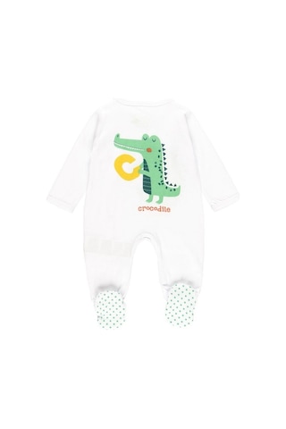 Bobolı Unisex Bebek Tulum Bo.112082 Ekru