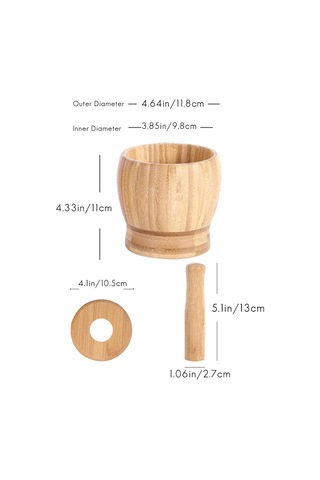 Çok İşlevli Bambu Dövülen Sarımsak Kavanozu Diğer