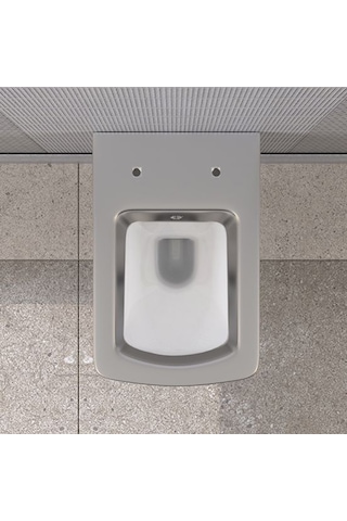 Lucco Loop Asma Klozet İçi Beyaz Dışı Platin