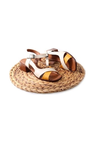 Papuçcity Frzn 02879 4,5 Cm Kadın Topuklu Sandalet 001