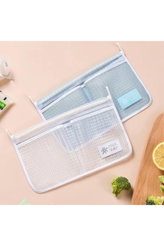 Kangvka Buzdolabı Kapısı Organizer Seti - 2 Adet Pp Ağızlı Çantalar - Gıda Depolama Ve Mutfak Düzenliği İçin Dayanıklı Tasarım Çok Renkli