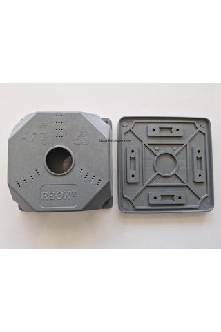 Rbox Wx8 Juncition Duvar Buatı Kamera Montaj Buat Muhafaza Kutusu Taban Dahil Büyük Boy Koyu Gri