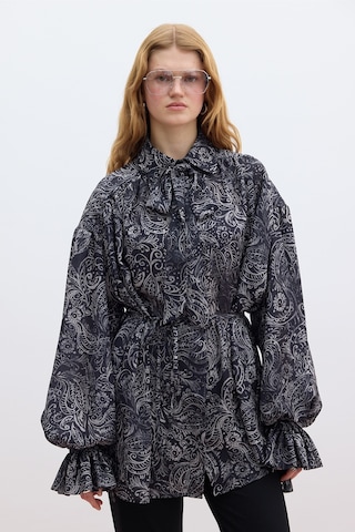 Desenli Bağlamalı Gömlek Freesıa Çok Renkli