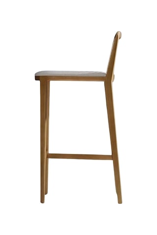 Martha Hazeranlı Ahşap Bar Sandalyesi Natural