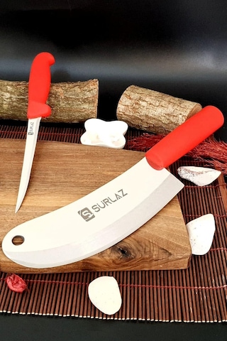 Sürlaz 2 Parça Fileto Bıçağı Salata Bıçağı Bıçak Seti