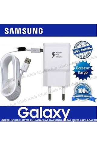 Samsung Uyumlu Galaxy Note 4 Hızlı Şarj Aleti Micro Giriş