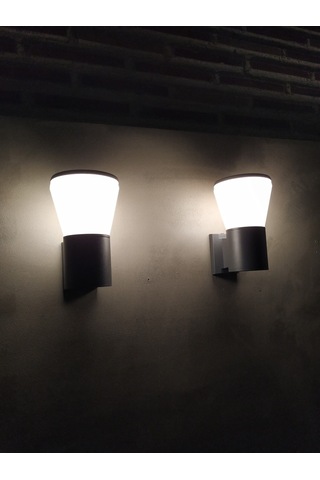 Dekoratif E27 Bahçe Aplik Antrasit