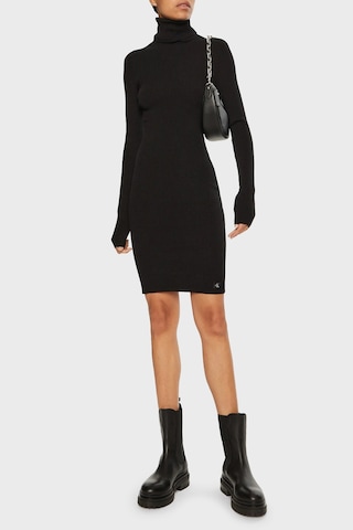 Calvin Klein Bayan Elbise J20j224150 Beh Siyah Siyah
