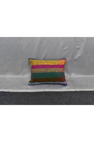 Zehra Abla Halı Yeni El Dokuma Dekoratif Kilim Kırlent Yastık Kılıfı 6228