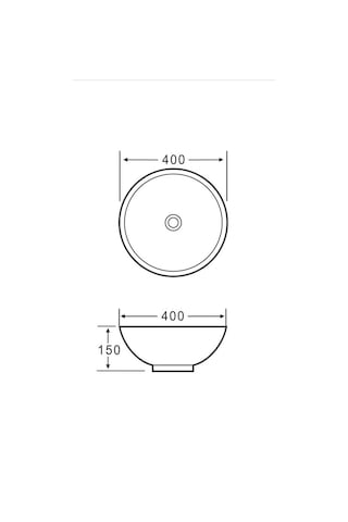 Eva Banyo Lena E-5005R Tezgah Üstü Porselen Lavabo