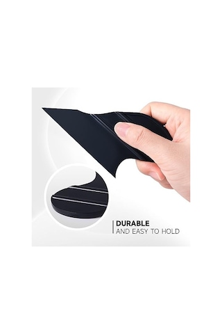 Saplı Ufak Köşelik Kenar Raglesi Cam Filmi Çekme Aparatı Siyah