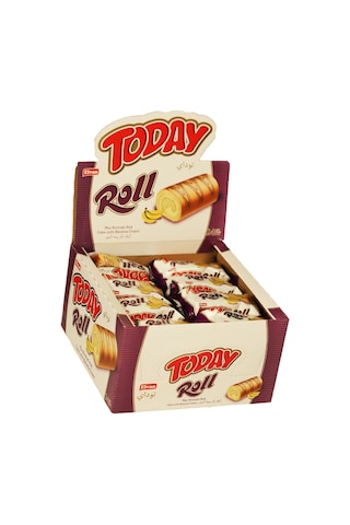 Today Swiss Roll Muz Kremalı Kek 35 Gr 24 Adet (1 Kutu)