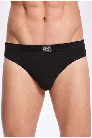 İlke Bambu Slip Erkek Külot 3 Adet Siyah