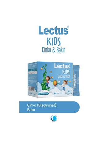 Lectus Kids Çinko Ve Bakır 60 Saşe