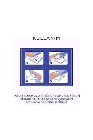 Yatak Koruyucu Örtü 60 X 90 Cm 120'li