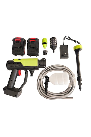 Oto Yıkama Tabançası 300w Basınçlı Şarjlı Yedek Bataryalı