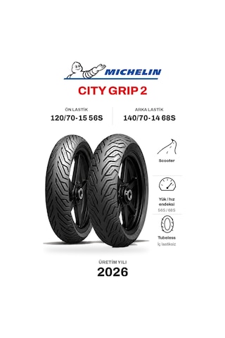 Michelin City Grip 2 120/70-15 56s - 140/70-14 68s Ön Arka Motosiklet Lastik Takımı Michelin City Grip 2 120/70-15 56s - 140/70-14 68s Ön Arka Motosiklet Lastik Takımı