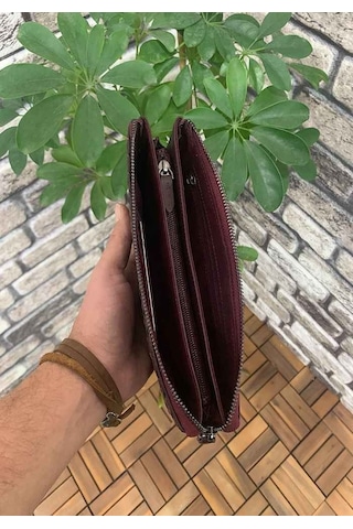 Guard El Örgüsü Küçük Boy Bordo Hakiki Deri Kadın Çantası P2271 Bordo