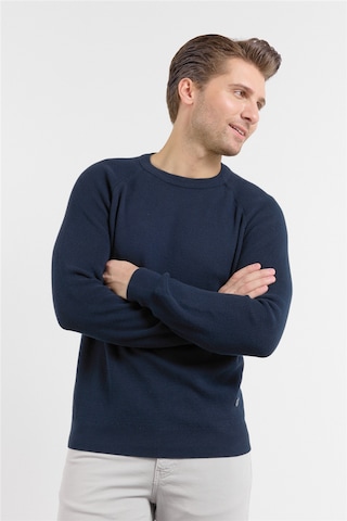 İmza Lacivert Bisiklet Yaka Uzun Kol Cepsiz Standart Fit Kazak Pamuk Triko 1012260150 2XL